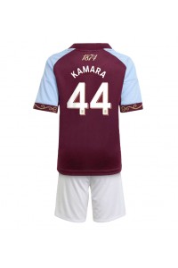 Aston Villa Boubacar Kamara #44 Jalkapallovaatteet Lasten Kotipeliasu 2025-26 Lyhythihainen (+ Lyhyet housut)